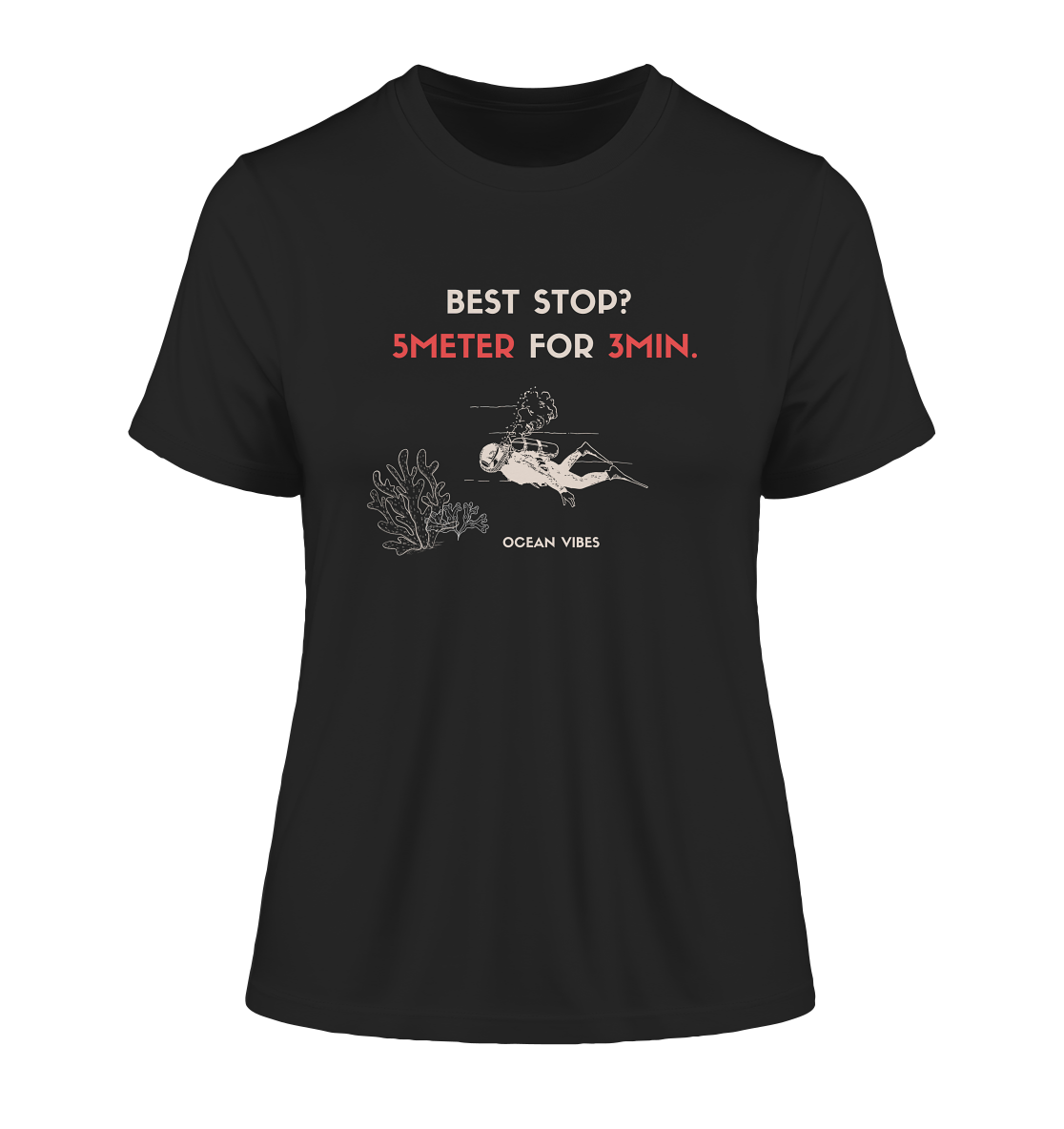 Safety stop - Fitted Ladies Organic Shirt