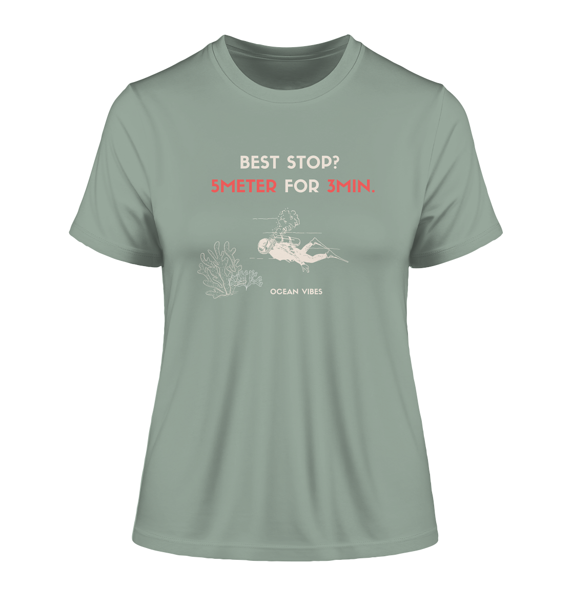 Safety stop - Fitted Ladies Organic Shirt