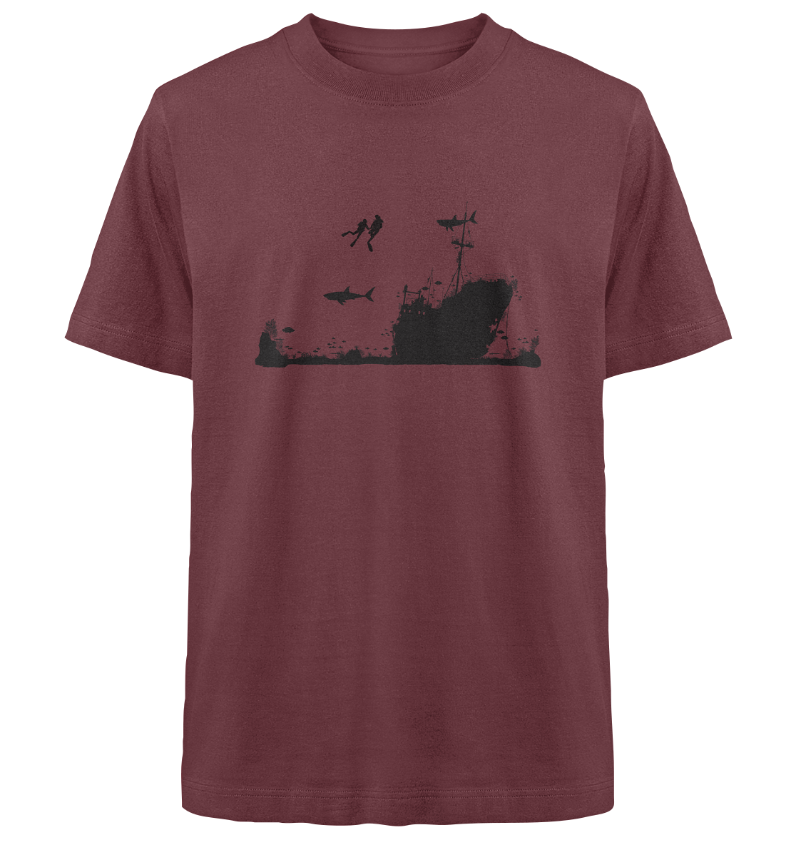 Wreck Diving - Heavy Oversized Organic Shirt