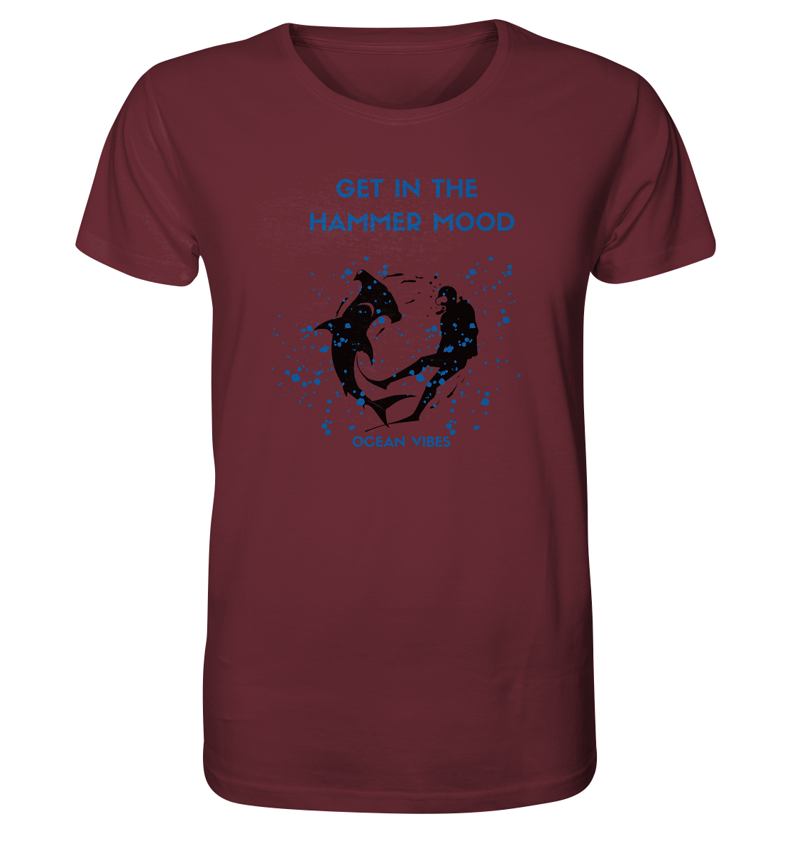 Diving with the Hammerhead Shark - Organic Basic Shirt