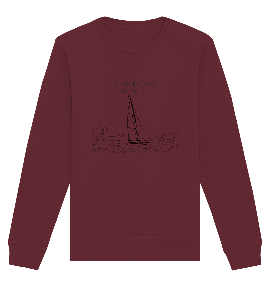 Sailboat in the Ocean - Organic Basic Unisex Sweatshirt