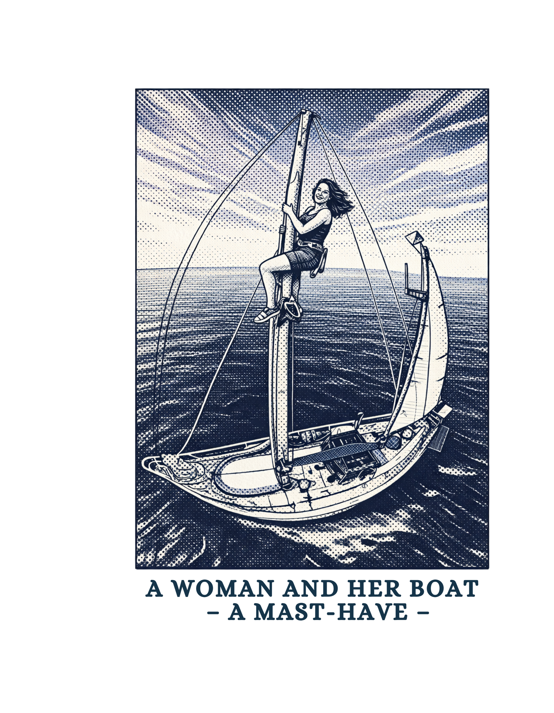 Bio - Shirt - A woman and her boat – A Mast-have