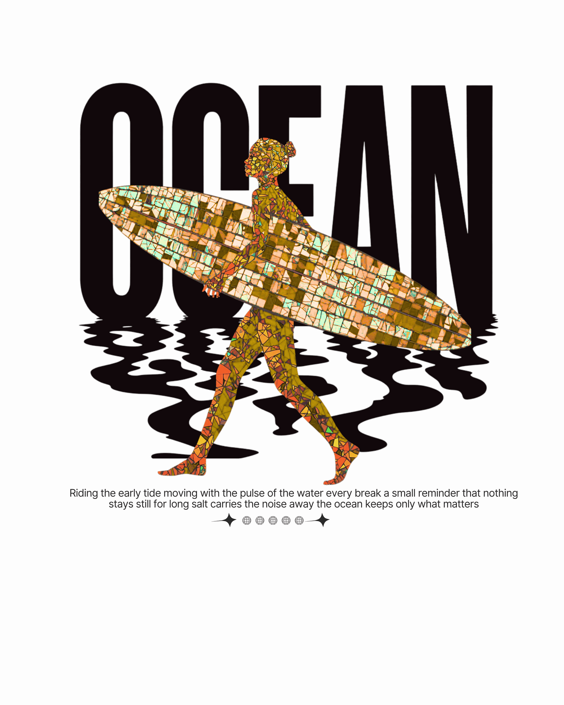 Oversized Shirt Ocean Surf