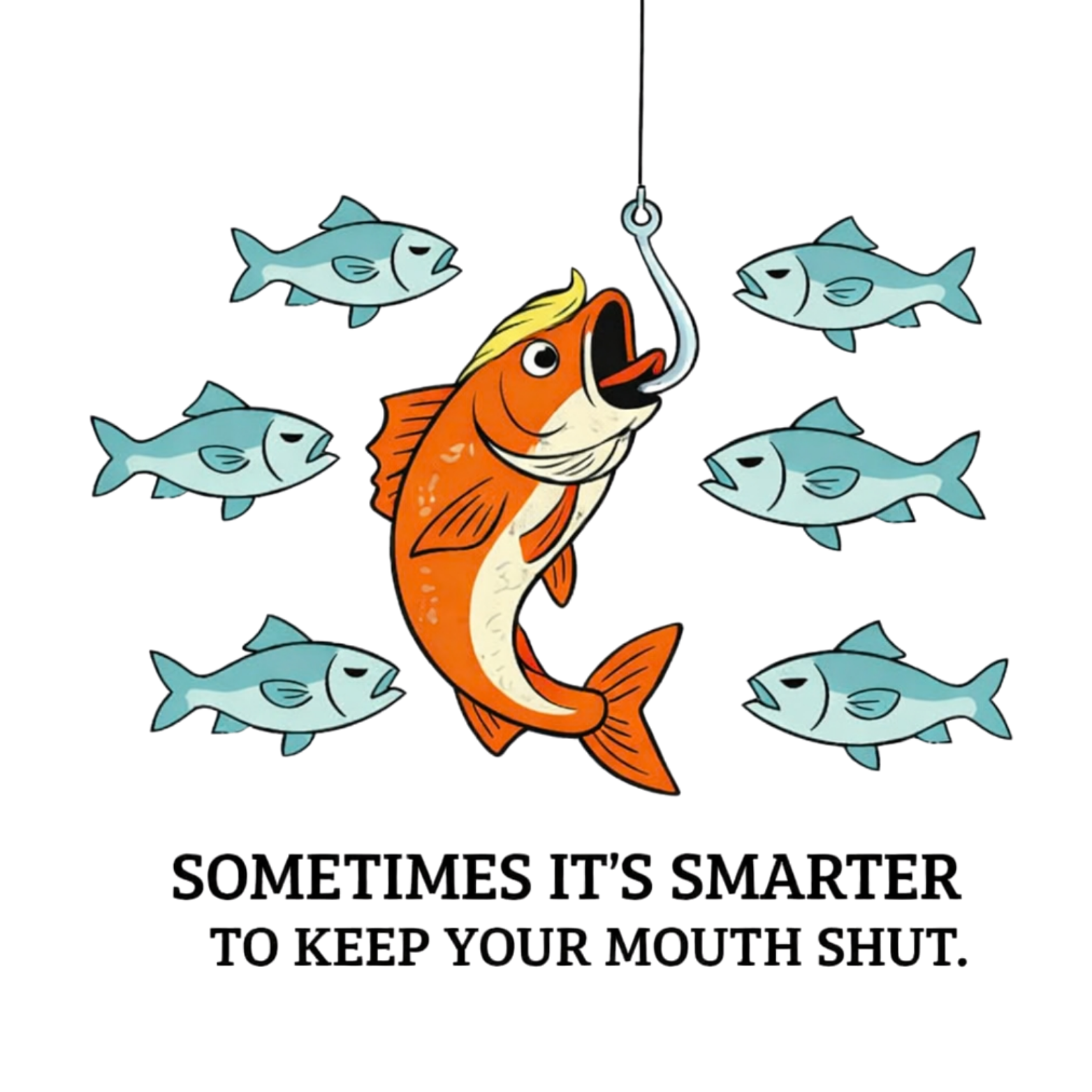 Bio- T-Shirt - SOMETIMES IT’S SMARTER TO KEEP YOUR MOUTH SHUT.
