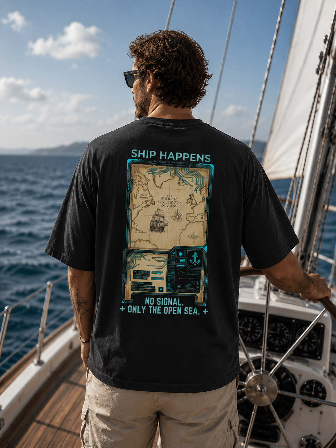 Oversized Shirt - SHIP HAPPENS