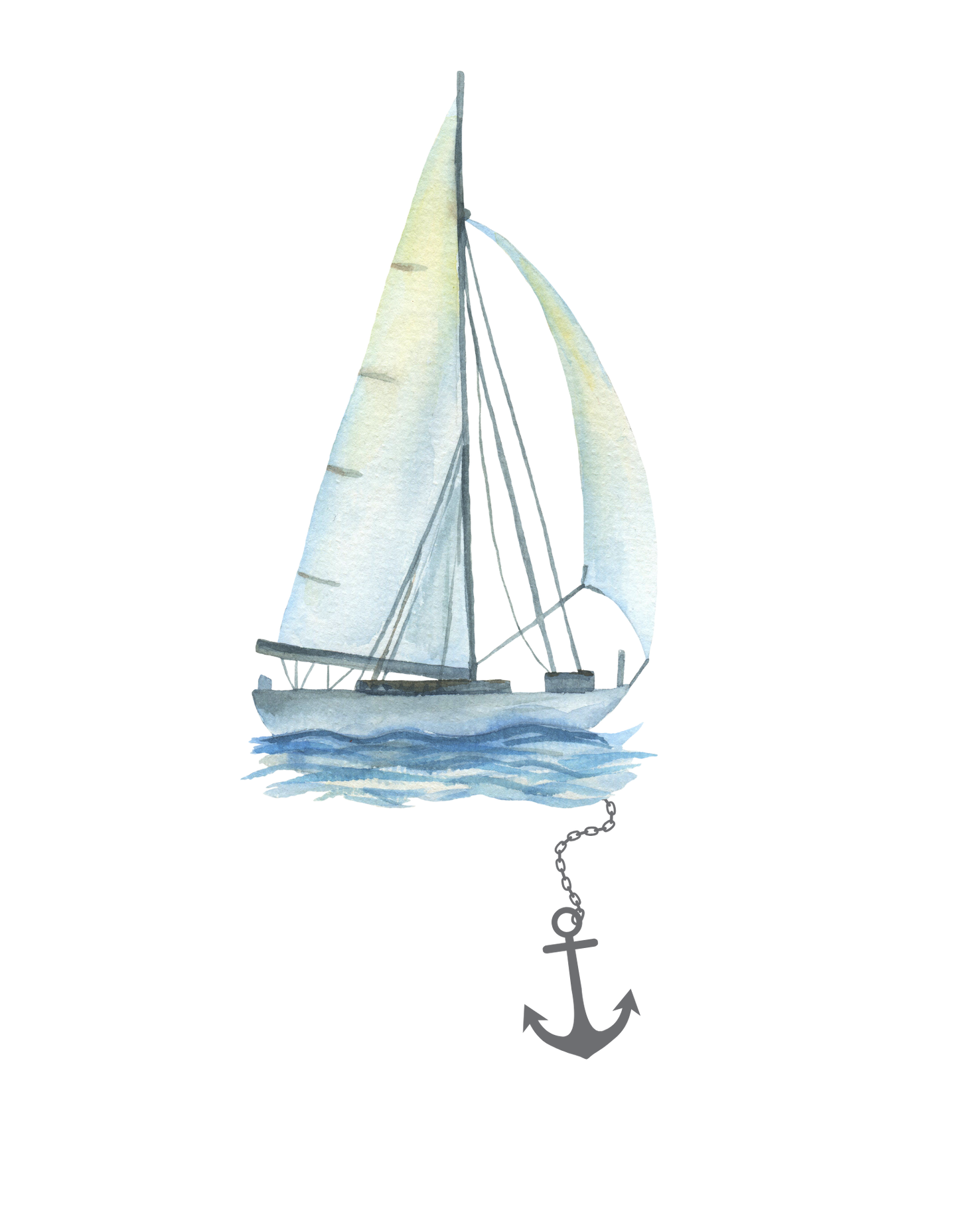 Segelboot mit Anker T-Shirt Women