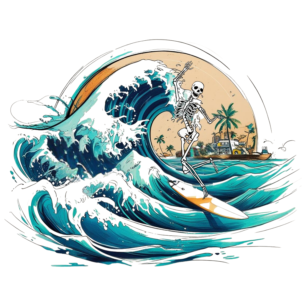 Organic Surfer Skeleton