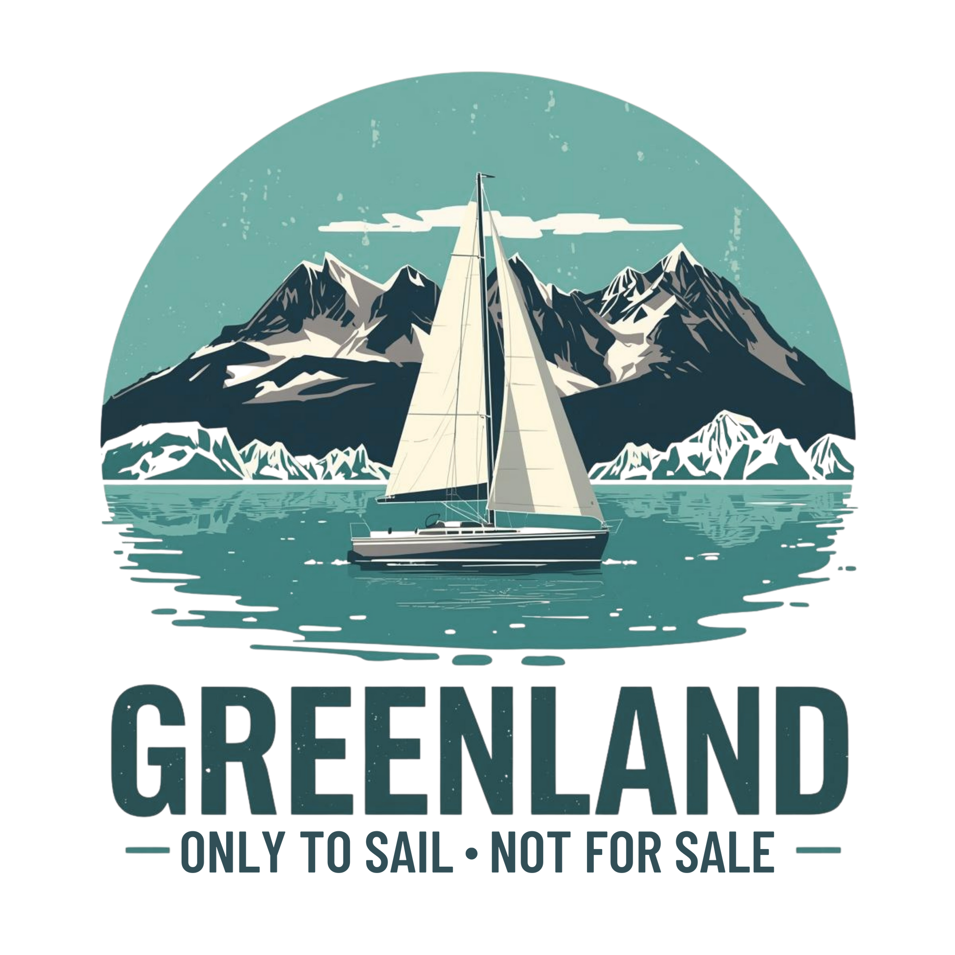 Bio -T-shirt  Unisex- Greenland only to sail not for sale