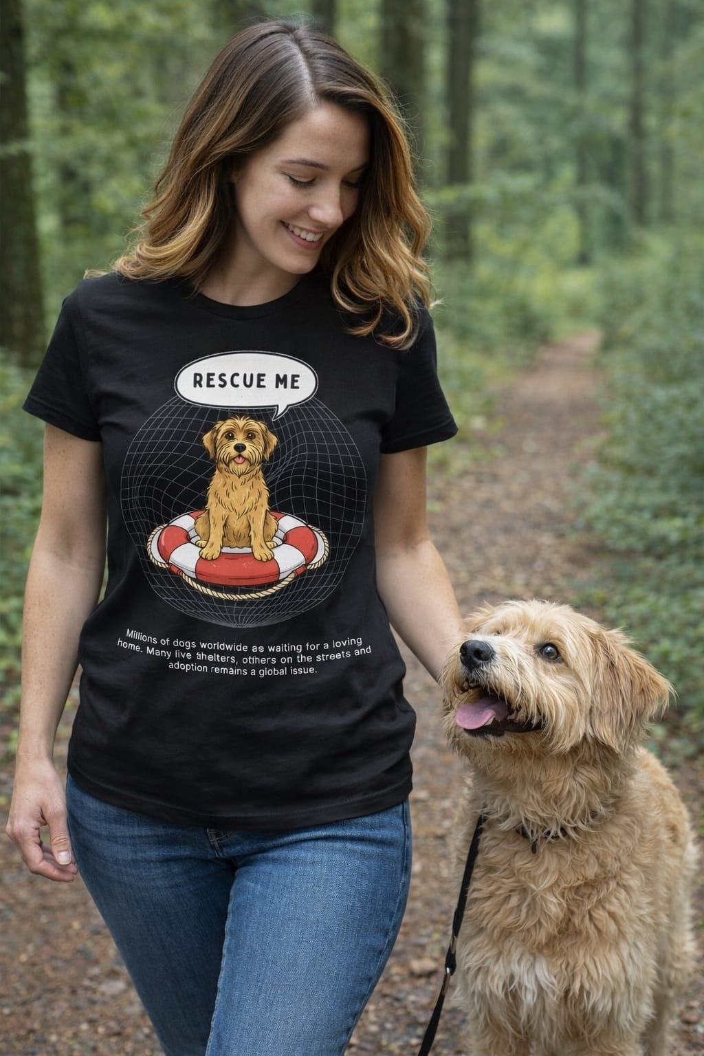 Bio- Shirt - Dog - Rescue Me