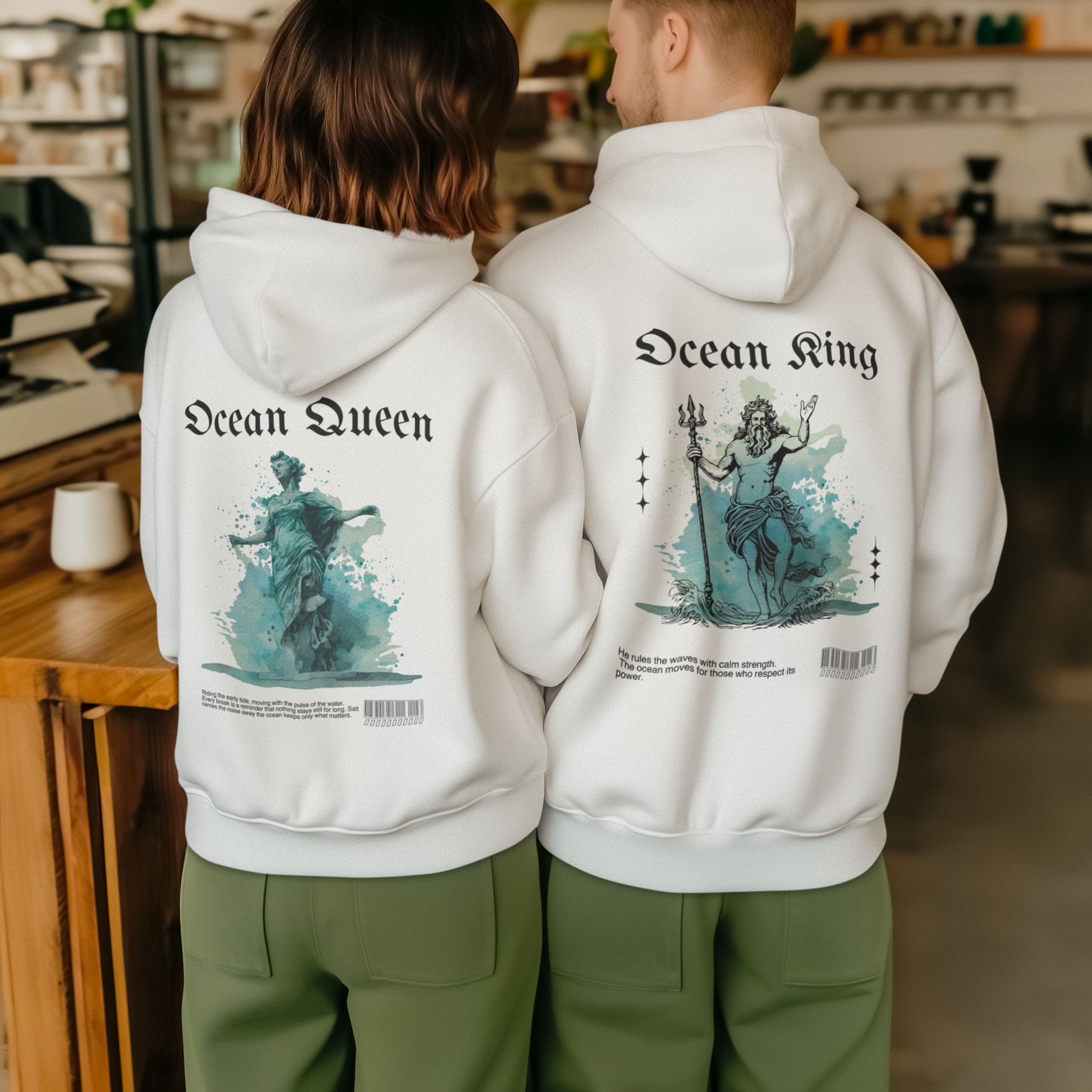 Premium Hoodie - Ocean Queen