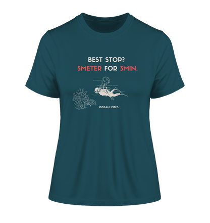 Safety stop - Fitted Ladies Organic Shirt