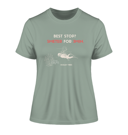 Safety stop - Fitted Ladies Organic Shirt
